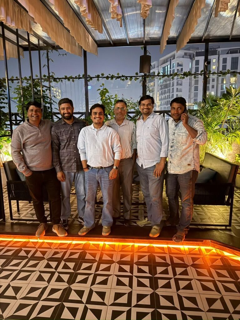 EXP team on an evening out together